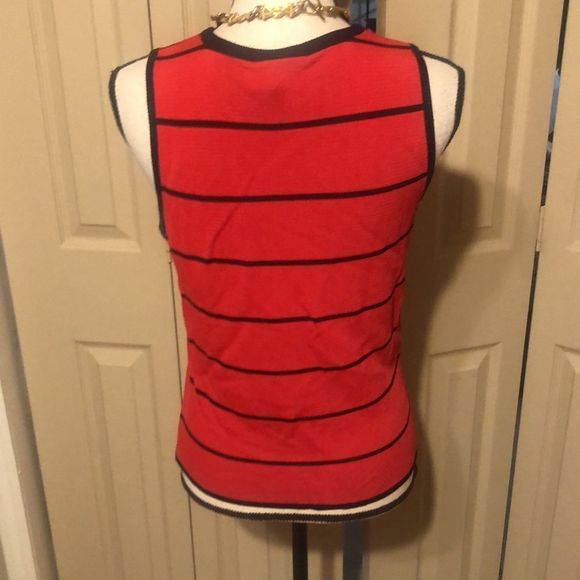 Cach’e 2 piece red and black sweater set size medium - Picture 6 of 11